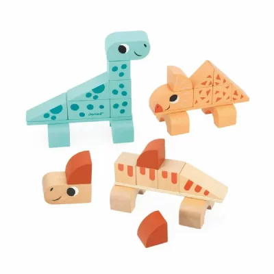 JANOD  Dino Cubikosaurus. Dinosaurs To Build Orange