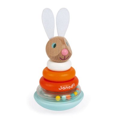 JANOD  Lapin Stackable Roly-poly Rabbit Multicolore 12 Months-3 Years