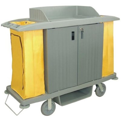 JANTEX  DL012 Chariot de m&eacute;nage avec portes 1540 x 540 x 1285 mm