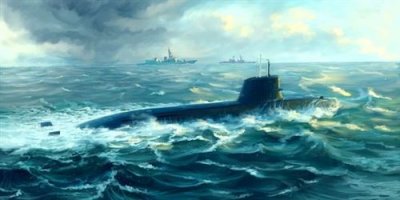 TRUMPETER Japanese Soryu Class Attack Submarine - 1:144e - 