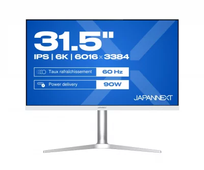 JAPANNEXT  JN6K315 Ecran LED 31,5 6K (6016x3384) &agrave; 60Hz IPS(AHVA) 500 cd/m - Neuf