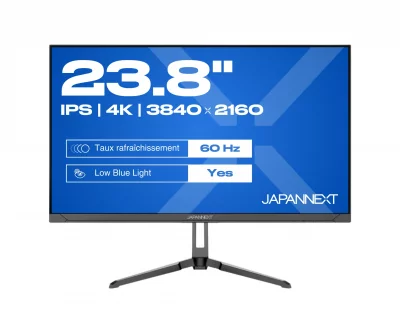 JAPANNEXT  JNIPS238U60 Ecran LED 23,8 UHD (3840x2160) &agrave; 60Hz IPS(ADS) 300 cd/m - Neuf