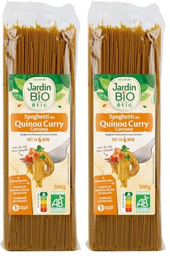 JARDIN BIO  spaghetti au quinoa curry curcuma bio - 500 g
