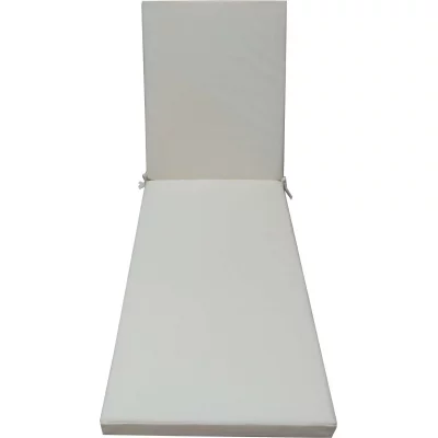 JARDIN PRIVE  Coussin bain de soleil MONTE CARLO - 185 x 55 x 6 cm - Ivoire 