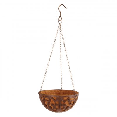 ESSCHERT DESIGN Jardin&egrave;re suspendue - Fonte - Panier de suspension avec chaines