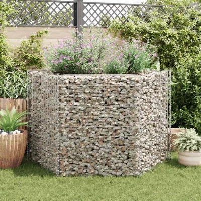 VIDAXL Jardini&egrave;re &agrave; Gabion Hexagonale 160x139x100 cm D&eacute;coration de Jardin