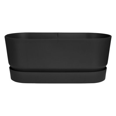 ELHO Jardini&egrave;re avec roulettes 78x35x33 cm en polypropyl&egrave;ne noir