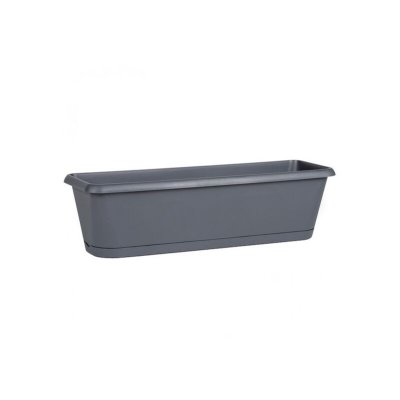 EDA Jardini&egrave;re Chorus avec r&eacute;serve d'eau 40cm 7.5L gris 