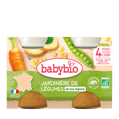 BABYBIO Jardini&egrave;re de l&eacute;gumes, d&egrave;s 4 mois, bio