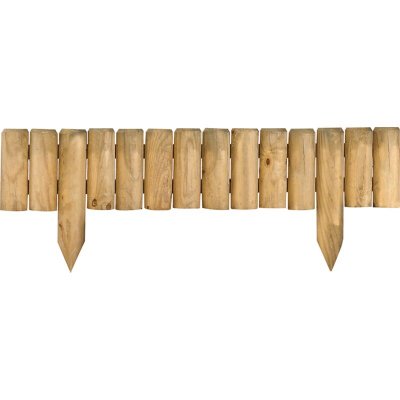 CERLAND Jardipolys - Bordure ext&eacute;rieure en bois quebec - L100 x H20/35