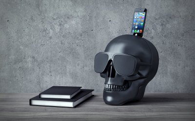 JARRE  AEROSKULL Enceinte Bluetooth - Noir Mat 