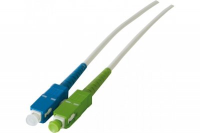 MCAD Jarret. Opt. Simplex Mono. Os2 9/125 Sc-apc/sc-upc Blanc-3 M
