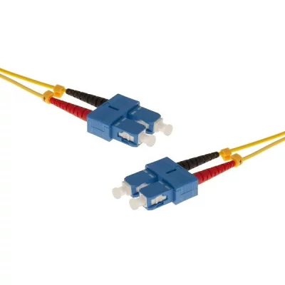 EXC Jarreti&egrave;re optique duplex HD mono OS2 9/125 SC-UPC/SC-UPC jaune - 5 m