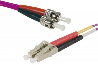 MCAD Jarreti&egrave;re optique duplex multimode 2mm OM4 LC-UPC/ST-UPC (3 m&egrave;tres)