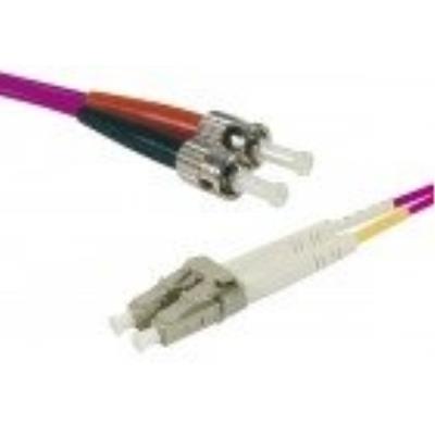 CUC Jarreti&egrave;re optique duplex multimode OM3 50/125 LC-UPC/ST-UPC violet - 5 m 