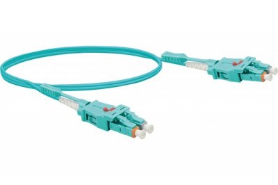 MCAD Jarreti&egrave;re optique duplex uniboot 2mm OM3 LC-UPC/LC-UPC Bleu - 10 m