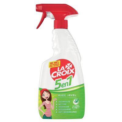 Javel d&eacute;sinfectant la croix 5 en 1 - spray de 500 ml - la croix