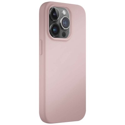 JAYM  Coque pour Apple iPhone 14 Pro Max Premium Silicone Microfibre Rose