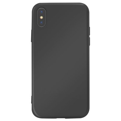 JAYM  Coque pour Apple iPhone X / XS Premium Silicone Microfibre Noir