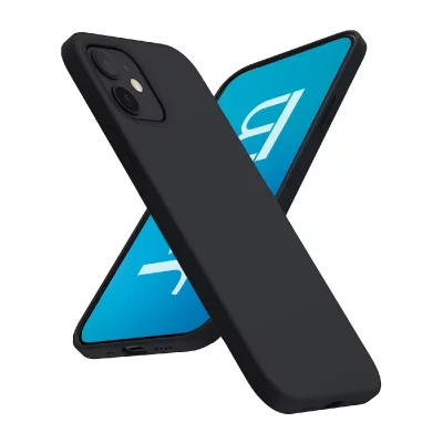 JAYM  Coque Silicone pour Apple iPhone 16 - Noire