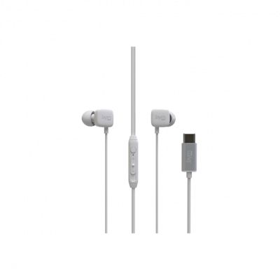 JAYM  - Ecouteurs avec micro - intra-auriculaire - filaire - USB-C - blanc