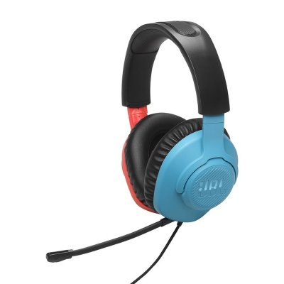 JBL  Quantum 100N Casque Avec fil Arceau Jouer Bleu, Rouge - Neuf