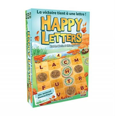 TIKI EDITION JDPTKE037 Jeu de lettres familial 12 niveaux Happy Letters