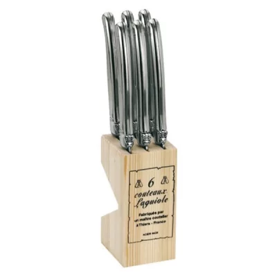PRADEL JEAN DUBOST Jean Dubost - Lot De 6 Couteaux &Agrave; Steak Laguiole Inox - 16572