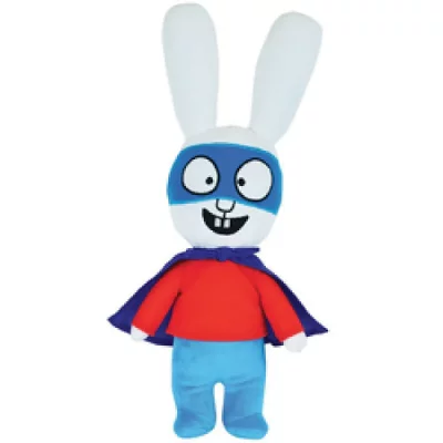 JEMINI  023363 Simon Lapin en Peluche Sa Cape +/- 35 cm