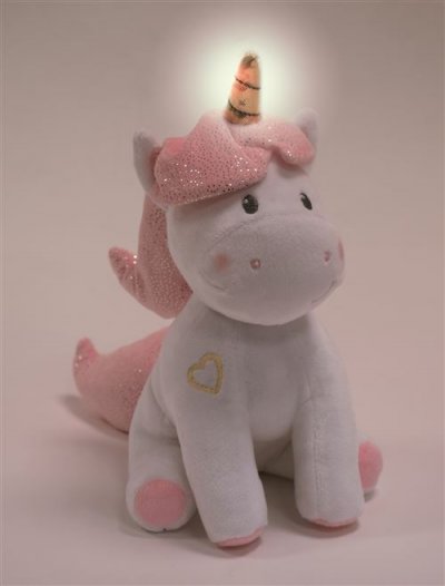 CIJEP JEMINI Peluche Musicale et Lumineuse Licorne Pour Enfant - 24 cm