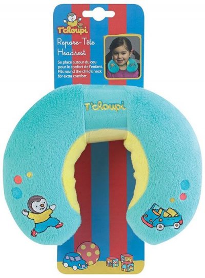 JEMINI  T`Choupi Coussidou en Peluche/Repose T&ecirc;te pour Enfant Bleu