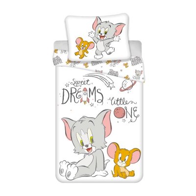 JERRY FABRICS  - Tom & Jerry - Housse de couette + Taie - 100 x 135 cm