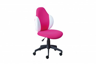 Jessi Chaise de bureau framboise, blanc. - Rose