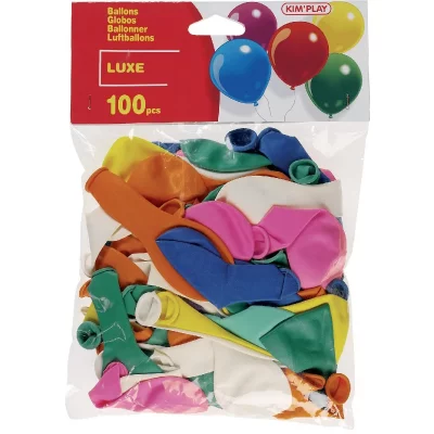 GENERIQUE Jeu 100 Ballons De Luxe Color&eacute; Pour Fete Et Anniversaire Kim Play