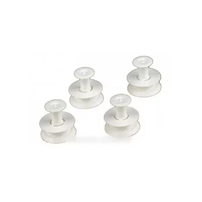 WHIRLPOOL Jeu 4 roulettes panier superieur pour lave vaisselle 