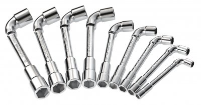 FACOM Jeu 9 cl&eacute;s &agrave; pipe debouch&eacute;es 6x6 pans -  - 75.J9PB
