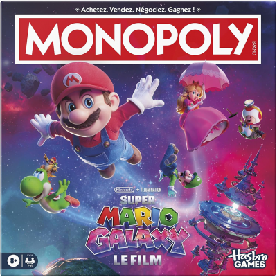 HASBRO Jeu classique  Monopoly Super Mario Galaxy Le Film
