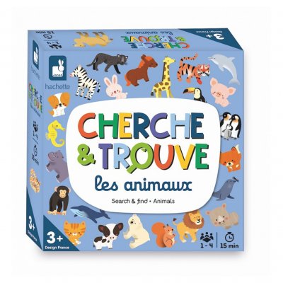 JANOD Jeu classique  Mon premier cherche et trouve Les animaux