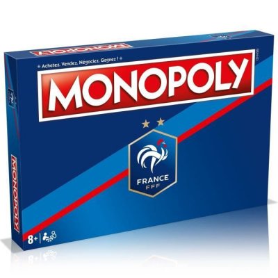 WINNING MOVES Jeu classique Monopoly FFF F&eacute;d&eacute;ration Fran&ccedil;aise de Football 