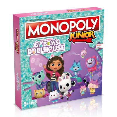 WINNING MOVES Jeu classique  Monopoly Junior Gabby et la Maison Magique 