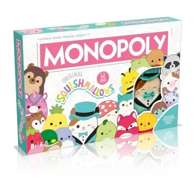 WINNING MOVES Jeu classique  Monopoly Squishmallows