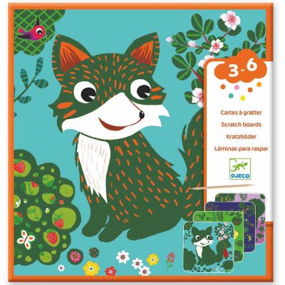 DJECO Jeu cr&eacute;atif  Cartes &agrave; gratter petites b&ecirc;tes