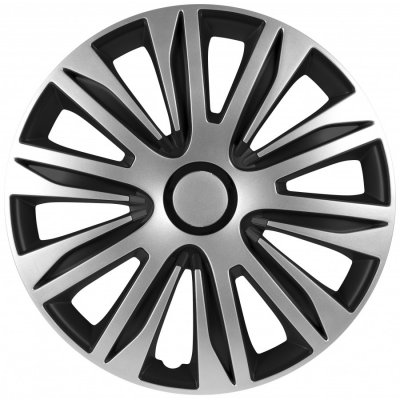 AUTOSTYLE Jeu d':enjoliveurs de roue 4 pi&egrave;ces Nardo 16 pouces argent / noir