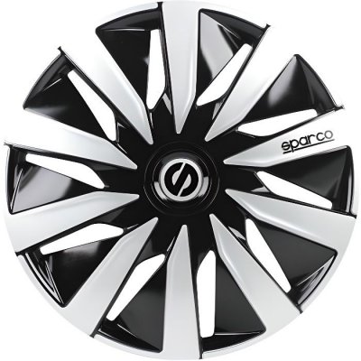 SPARCO Jeu d':enjoliveurs  4 pi&egrave;ces Lazio 14 pouces noir / argent