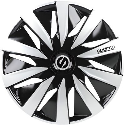 SPARCO Jeu d':enjoliveurs  4 pi&egrave;ces Lazio 15 pouces noir / argent