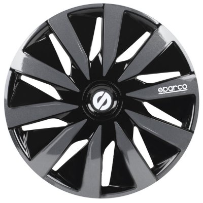 SPARCO Jeu d':enjoliveurs  4 pi&egrave;ces Lazio 15 pouces noir / gris
