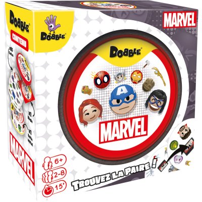 ASMODEE Jeu d&rsquo;ambiance  Dobble Marvel Emoji
