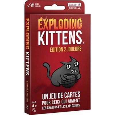 ASMODEE Jeu d&rsquo;ambiance  Exploding Kittens &Eacute;dition 2 Joueurs