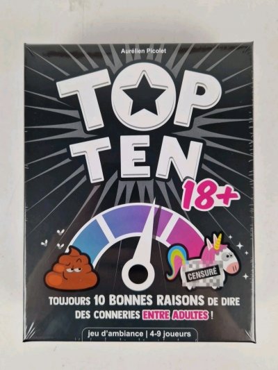 ASMODEE Jeu d&rsquo;ambiance  Top Ten 18+ 