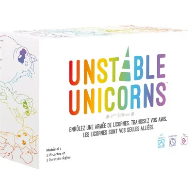 ASMODEE Jeu d&rsquo;ambiance  Unstable Unicorns 